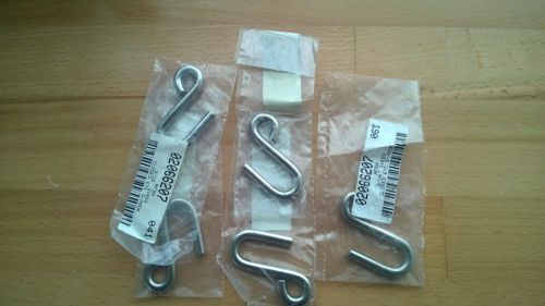 3/16 316SS Closed eye s-hook 02066207 RF50 *LOT OF FIVE*