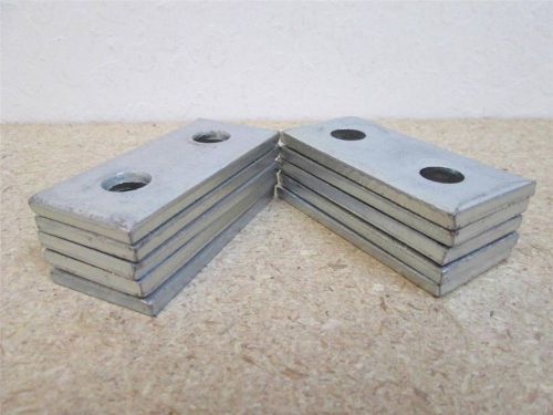 **Lot of 10**  Unistrut  P1065 EG  2-Hole Electro-Galvanized Steel Splice Plate