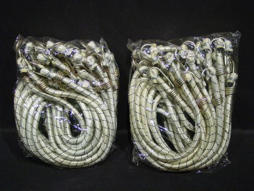 24 Bungee Shock Cords 42&#034; Long Steel Hooks Truck Trailer Tarp Bungy Tie Downs