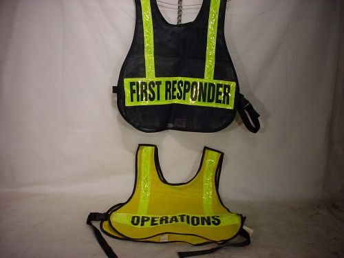 NEW FIRE DEPT REFLECTIVE SAFETY VESTS HI VISIBILITY (FIRRES-OP)102813