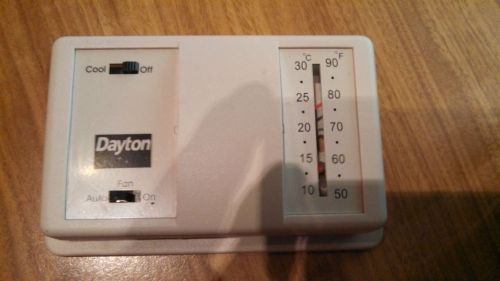 Dayton thermostat 4PU46 50 to 90 degree single stage DPST 24 volt cool only