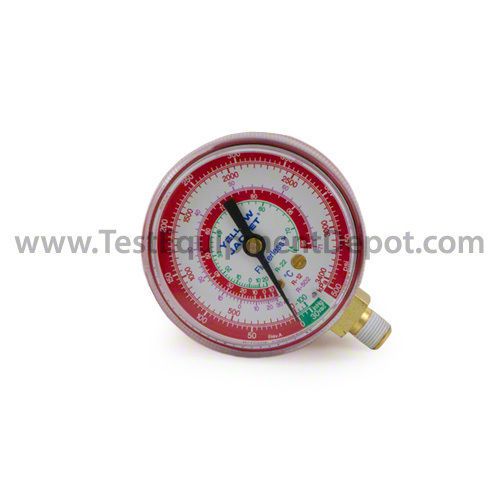 Yellow jacket 49003 2 1/2&#034; gauge(c), red pressure, kpa &amp; psi, r-12/22/502,qty: 1 for sale