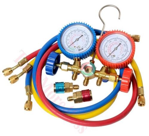 A/C Diagnostic Manifold Gauge Set HVAC R12 R22 R134A R502