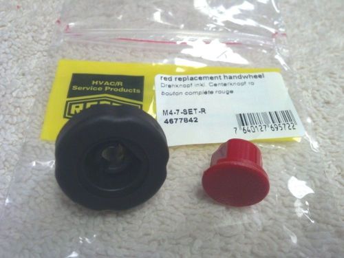 REFCO, 3 &amp; 4-WAY refco manifolds, Replacement Knob, red insert, M4-7-SET-*R