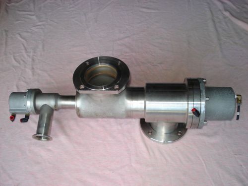 BENKAN SUS 304W, 3 IOS, 05122123 STAINLESS STEEL VACUUM RESEARCH CHAMBER VALVE