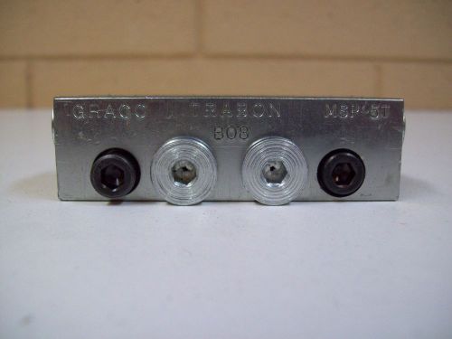 GRACO LUBRIQUIP MSP-5T TRABON MODULAR DIVIDER VALVE - NNB - FREE SHIPPING!