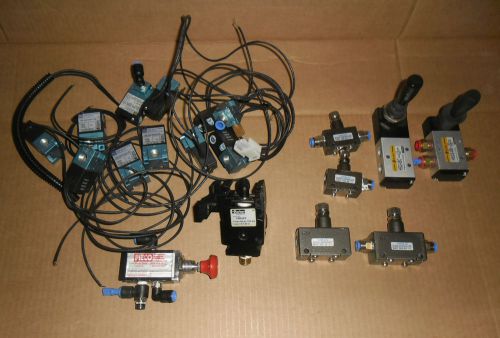 1 Lot Pneumatic Valves MAC, Parker, Chelic, EMC, Pieco