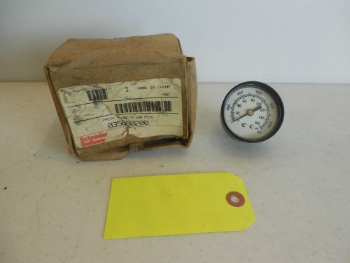 SCHRADER BELLOWS PRESSURE GAUGE 0-160PSIG 035600200. NIB FROM OLD STOCK. AB7