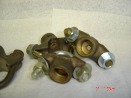 Lot of 4 saddle t&#039;s for pipe brass 1-3/4&#034; 3-1/2&#034; one price fip female for sale