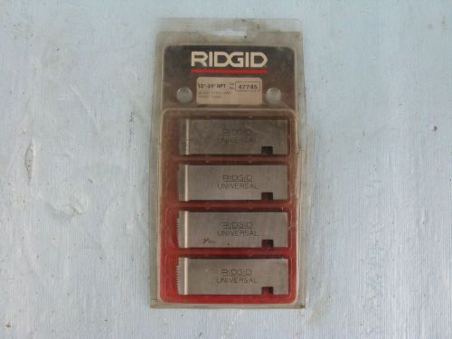 Ridgid 1/2&#034;-3/4&#034; alloy steel npt 47745 pipe dies nib    loc: h 4 for sale