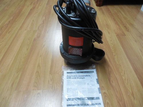 DAYTON 4HU77, SUMP PUMP EFFLUENT, 1 HP  NEW *