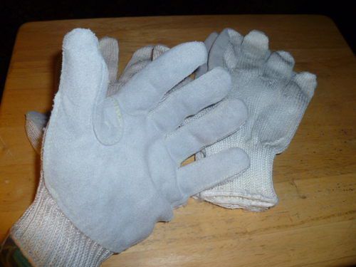 2 pair xlarge cut resistant rate 3 dyneema with leather reinforced palm gloves for sale