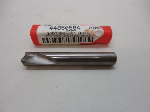 KEO CARBIDE 3/8&#034; x 7/8&#034; x 2-1/2&#034; 142 DEGREE SPOTTING DRILL 34384  NEW