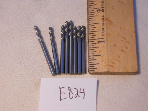 8 NEW 3 MM SHANK CARBIDE END MILLS. 3 FLUTE. BALL. USA MADE {E824}