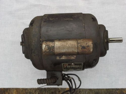 Logan Lathe Peerless Electric Motor 1/2 HP Single Phase 115/230 Volts