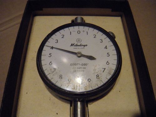 Mitutoyo Dial Indicator 2471-50 Jeweled .0005&#034;-.050&#034;