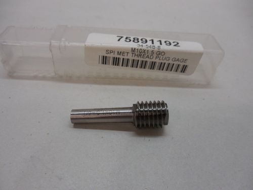 SPI M10x1.5 MET THREAD PLUG GAGE 34-548-8 MACHINIST INSPECTION TOOL