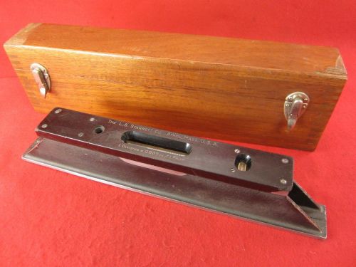 Starrett no.199 15&#034; master precision level with wood case for sale