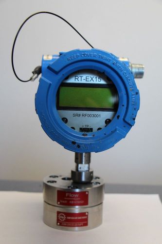 AW GEARS GEAR FLOW METER JVM-20CG-25-NPT AND FLOW MONITOR RT-EX15