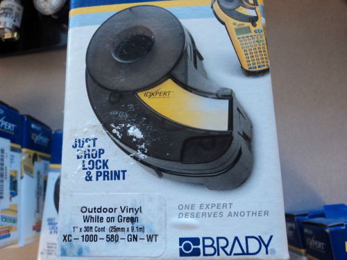 Brady IDEXPERT WHITE ON GREEN  XC-1000-580-GN-WT