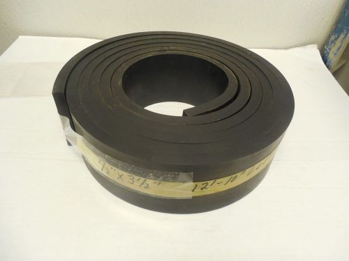 NEW NO NAME BLACK RUBBER DURO NEOPRENE 1/2&#034;x 3-1/2&#034;x 12&#039; ft 10&#034; length