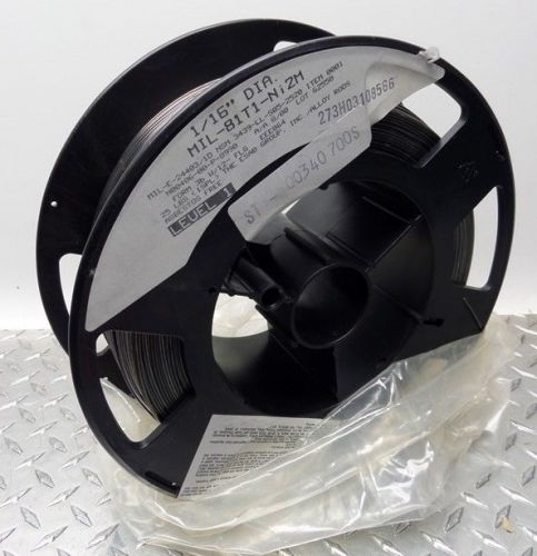 New esab 1/16&#034; diameter mil-81t1-ni2m welding wire spool 25 lb for sale