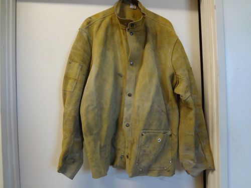 Radnor brown leather welding jacket size xxl 3280 80372 for sale