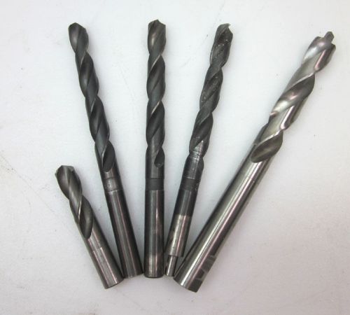 Lot of 5 straight shank twist tool drill bit 47/64&#034; for sale