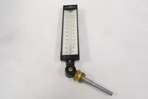 WEKSLER INDUSTRIAL THERMOMETER TEMPERATURE 30-240F 1 IN NPT GAUGE B311243