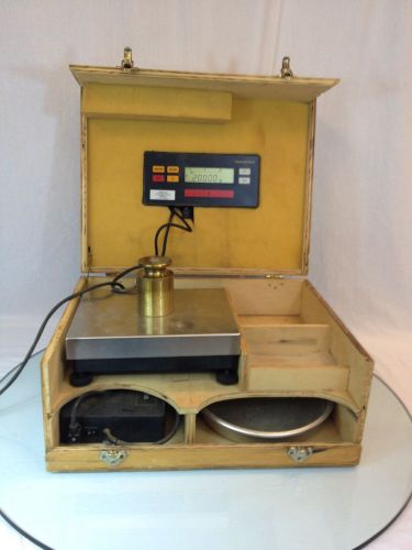 Sartorius qs16000b qs 16000b top load digital balance digital scale w/ wood case for sale