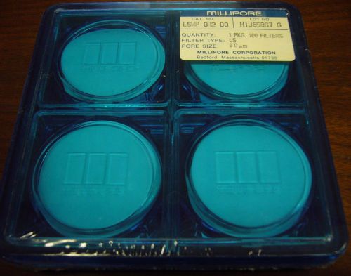 Box of 100 millipore filters type ls 5?m 42mm diameter lswp 042 00 - open box for sale