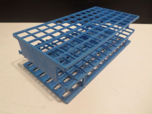 NALGENE Blue Plastic Unwire 72-Position 16mm Culture Test Tube Rack Support