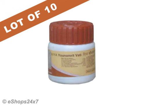 Set of 10 herbal divya younamrit vati new for weak bodies &amp; impotency ramdeva??s for sale