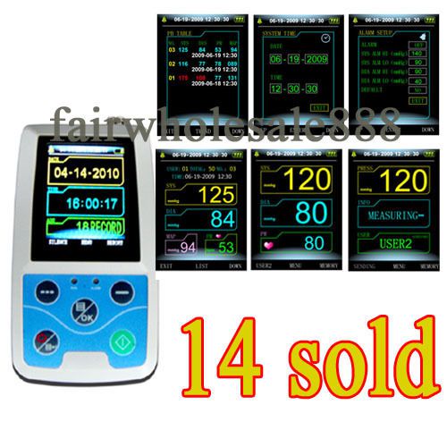 2015 new version 24 hours ambulatory blood pressure monitor holter abpm+cuff for sale