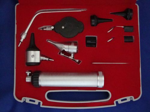 Ent diagnostic opthalmoscope universal set in carring case fine quality for sale
