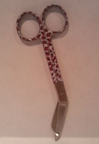 New 5.5&#034; bandage scissors lady bugs design - professional emt nurse paramedic for sale