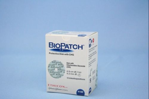 J &amp; j biopatch antimicrobial dressings, 1&#034; disk, 4mm hole, #4150 (1 bx of 10 ea) for sale