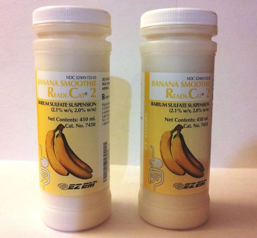 BARIUM SULFATE SUSPENSION Readi-Cat 2 Banana Smoothie ***LOT of 2 Bottles***