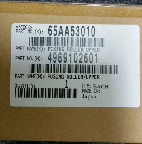 NEW KONICA MINOLTA COLORFORCE 8050 UPPER FUSER ROLLER 65AA53010 , 4969-1026-01