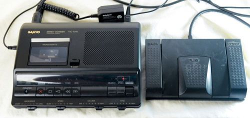 Sanyo Micro Cassette Transcribing System Transcriber Dictation TRC-6040