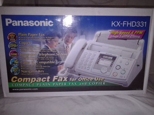 Panasoinic KX-FHD331 Plain Paper Fax, Printer, Phone NIB Caller ID