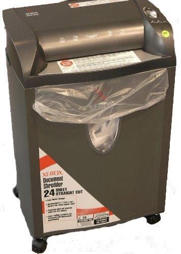 Xerox 24-Sheet Rolling Heavy Duty Document Shreeder w/ Basket &amp; Wheels XRX-24SUS