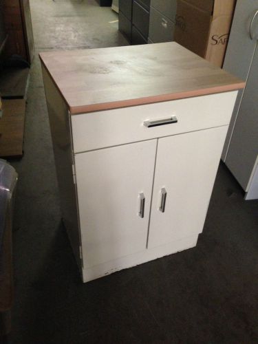 METAL CABINET w/ LAMINATE TOP