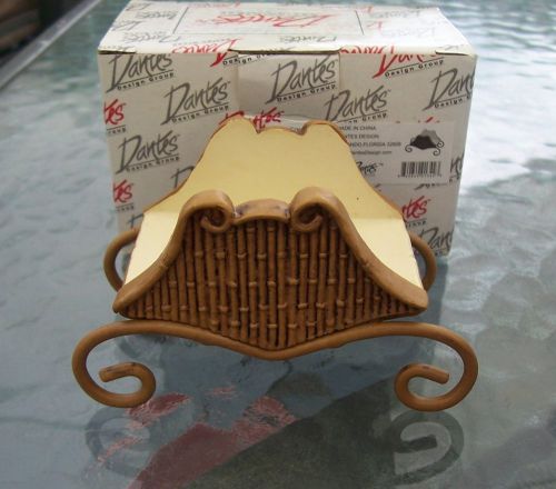 Dantes Design Group Sleigh Style Card Holder #13423 NEW