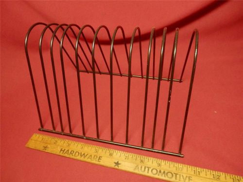 vtg Black Metal Wire Organizer File/Folder Holder Stand lp Record Album Rack Art