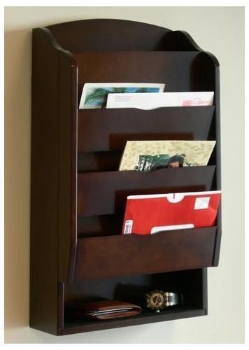 Letter mail sorter key holder storage w/ organizer office home rack wall cabinet for sale