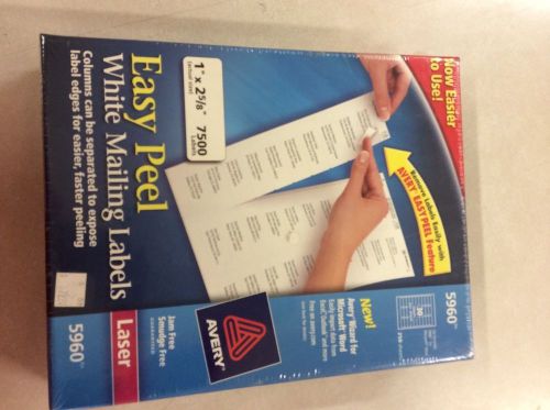 AVERY 5960 EASY PEEL LABELS 1 X 2-5/8