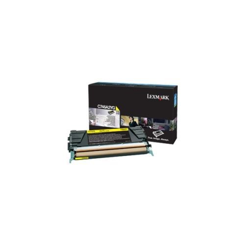 LEXMARK SUPPLIES C746A2YG YELLOW TONER CARTRIDGE FOR C746