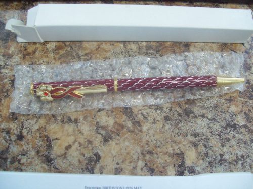 January Birthstone Writing Pen