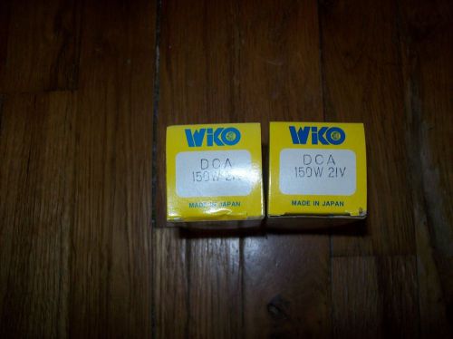 2 NOS PROJECTOR BULB/LAMP DCA 21 VOLT 150 WATT 15 HOURS  MOVIE